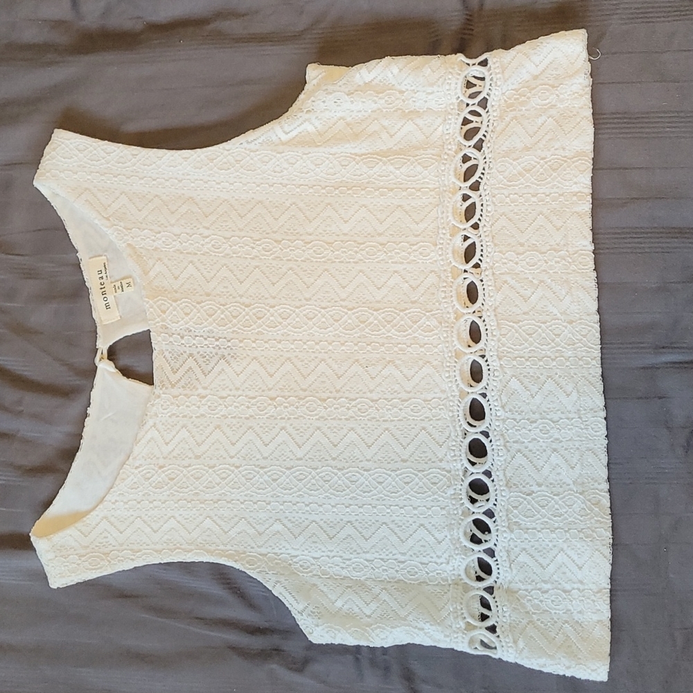 Cream Crop Top